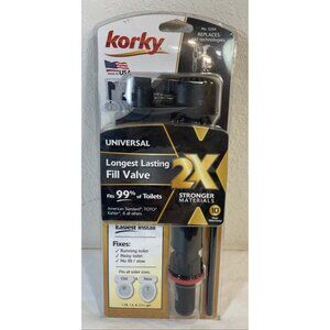 Korky No. 528X Universal 2X Toilet Fill Valve Fits Most Toilets (NEW)